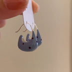 Polka Dot Retro Stud Earrings