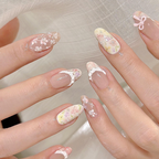 Handmade French Almond Nail Set - Modomu
