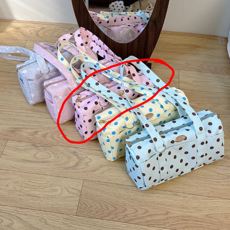 Polka Dot Boston Bag
