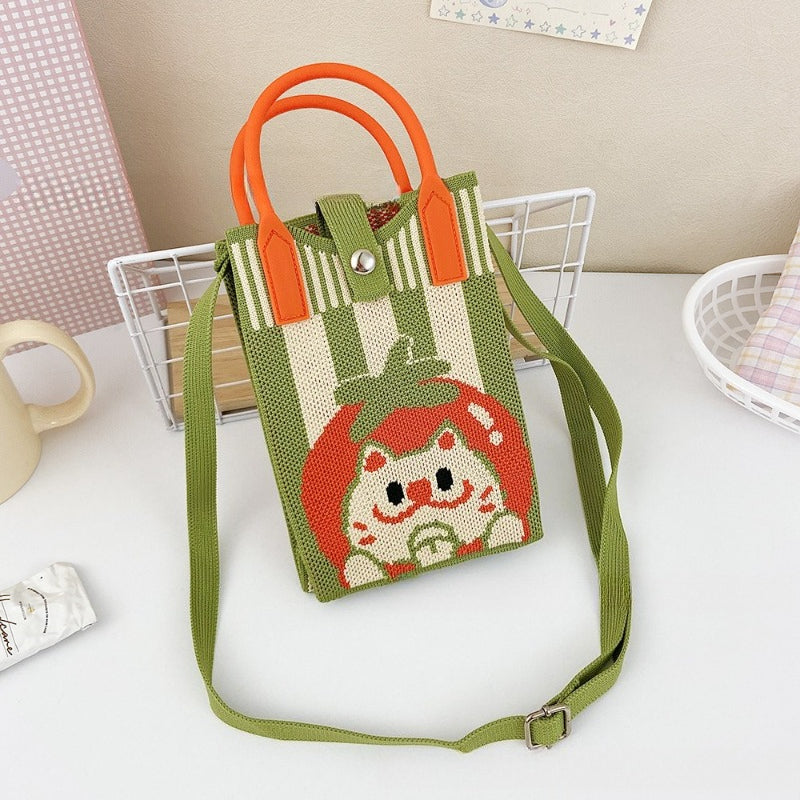 Knit Animal Phone Bag