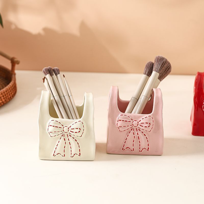 Smiley Bow Ceramic Storage Box