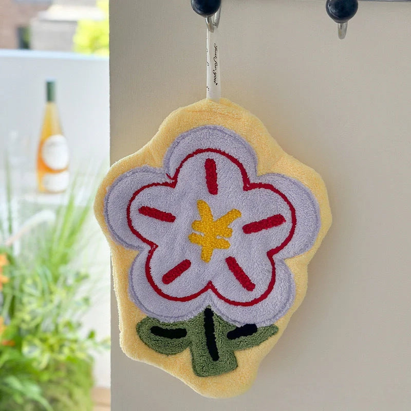Floral Hanging Hand Towel