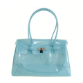 Oversized Jelly Padlock Tote