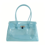 Oversized Jelly Padlock Tote