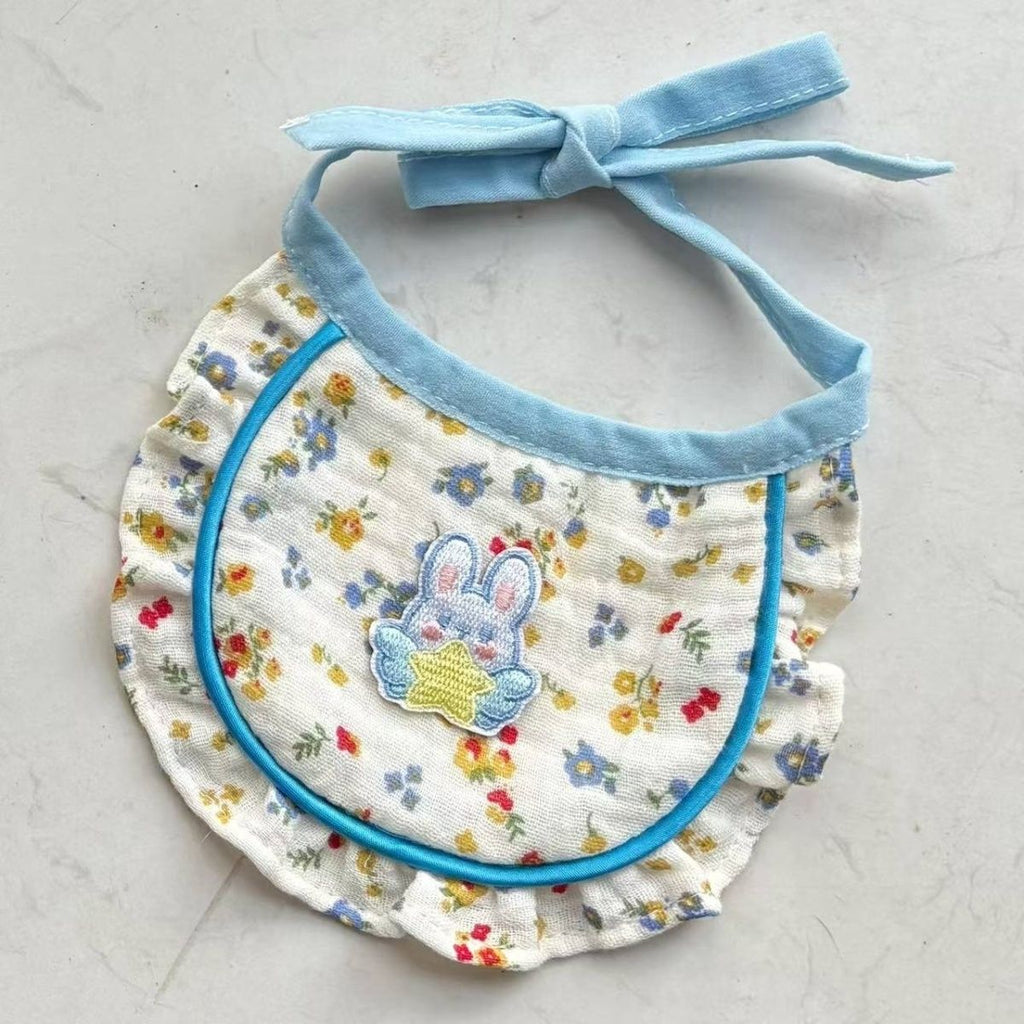 Pet Bib with Floral Bow