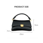 Sculptural Clasp Baguette Bag