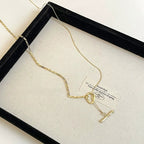 OT buckle necklace with modern clasp