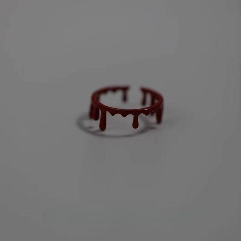 Dripping Blood Open Ring