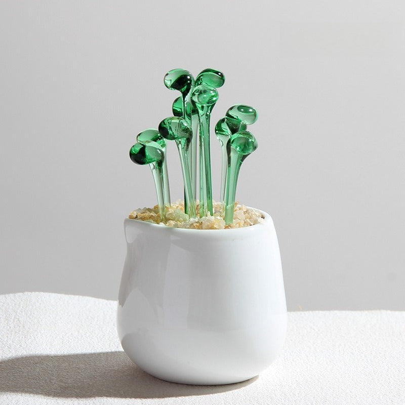 Glass Succulent Cactus Ornament - Modomu