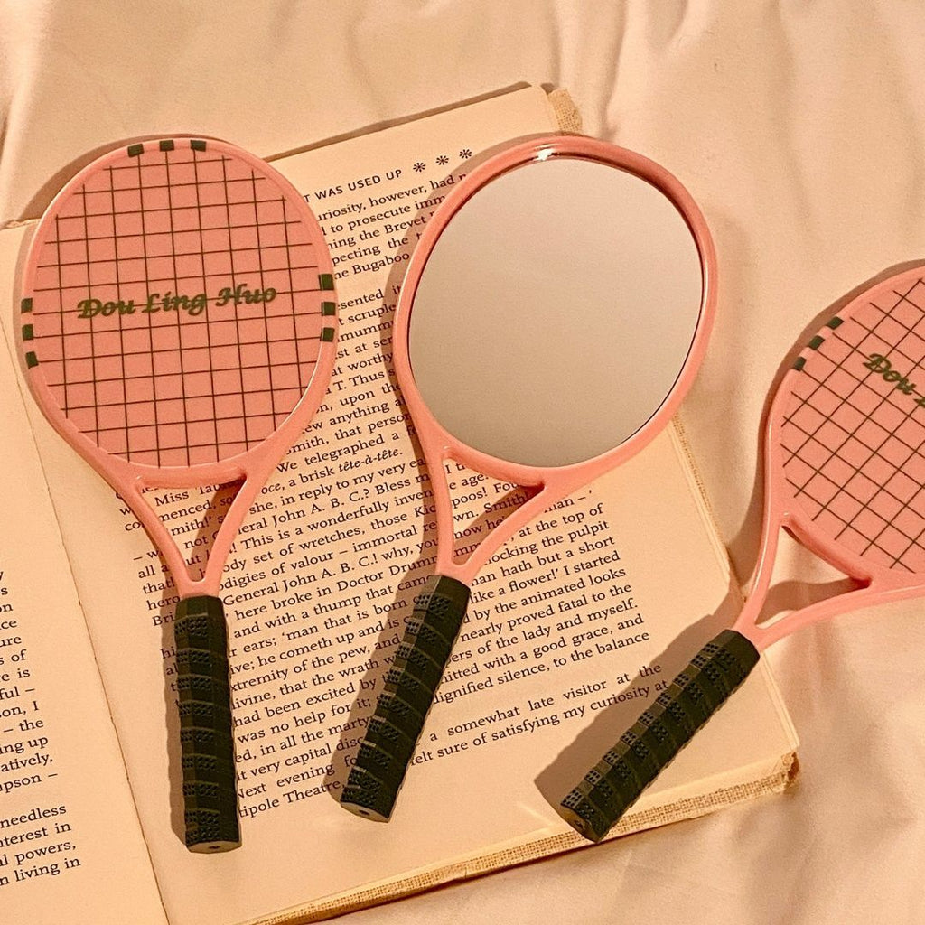 Tennis Racket Portable Makeup Mirror