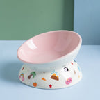 Tilted Pedestal Pet Bowl