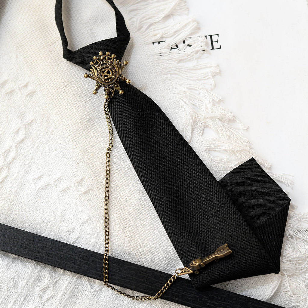 Retro Badge Tie Shirt Accessory - Modomu
