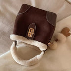 Plush Bucket Shoulder Crossbody Bag - Modomu
