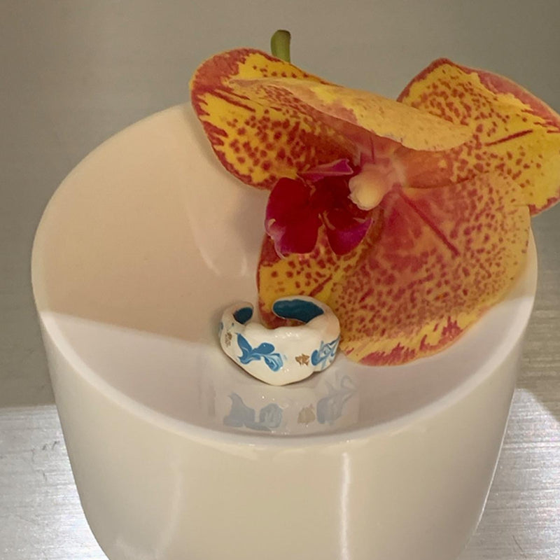 Open Design Drip Couple Ring - Modomu