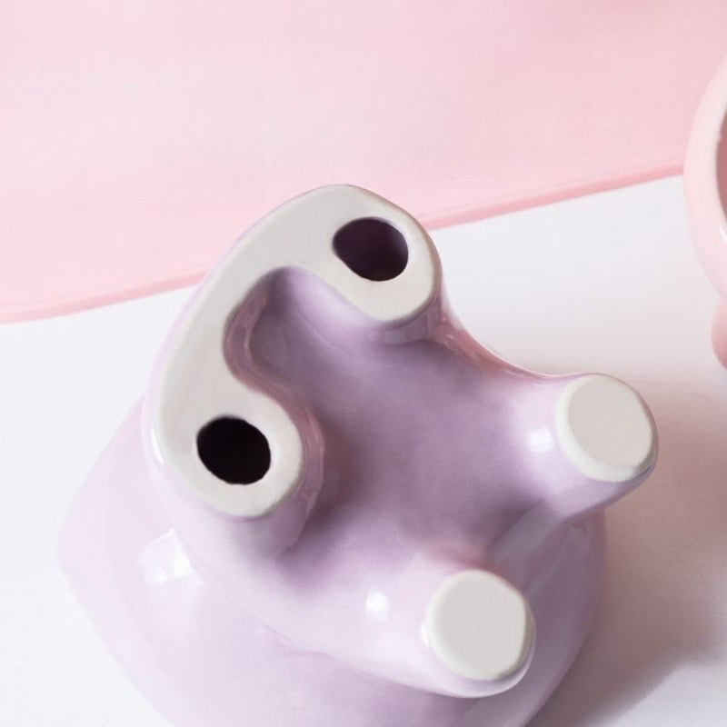 Ceramic Cat Elevated Pet Bowl
