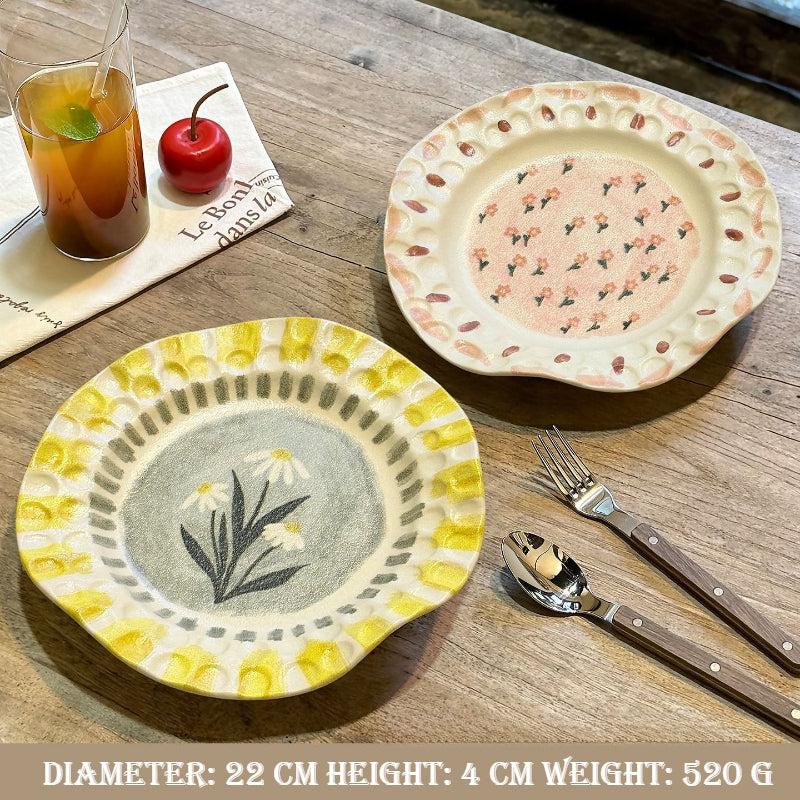 Hand-Pinched Ceramic Plate