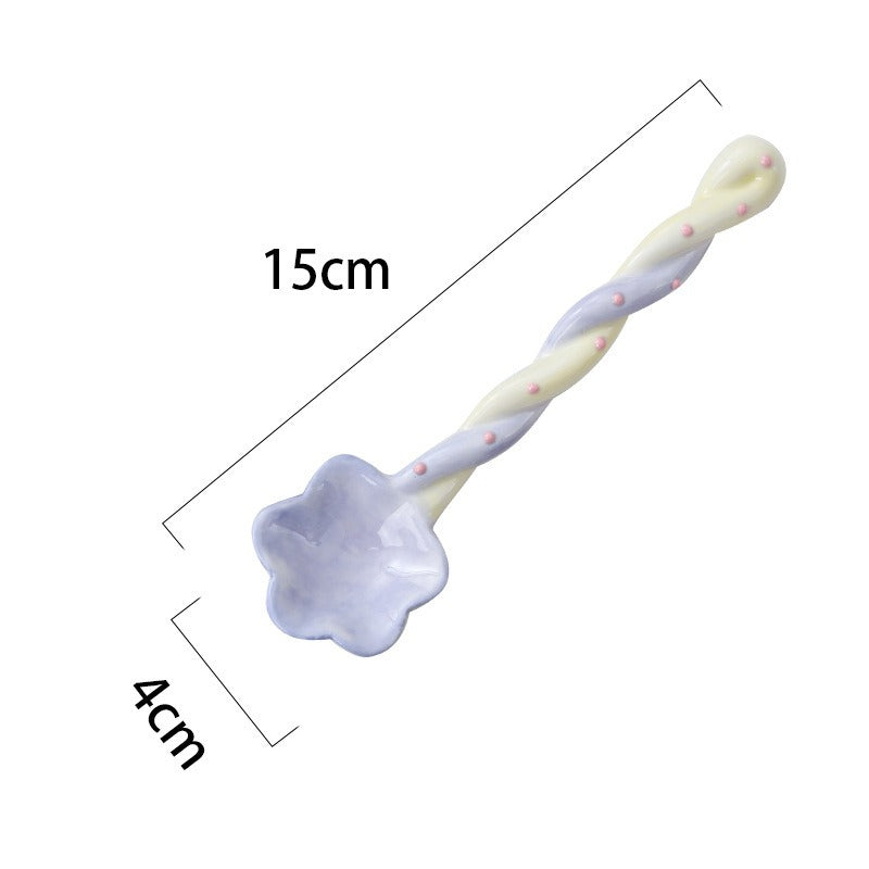 Ceramic Long Handle Coffee Spoon - Modomu