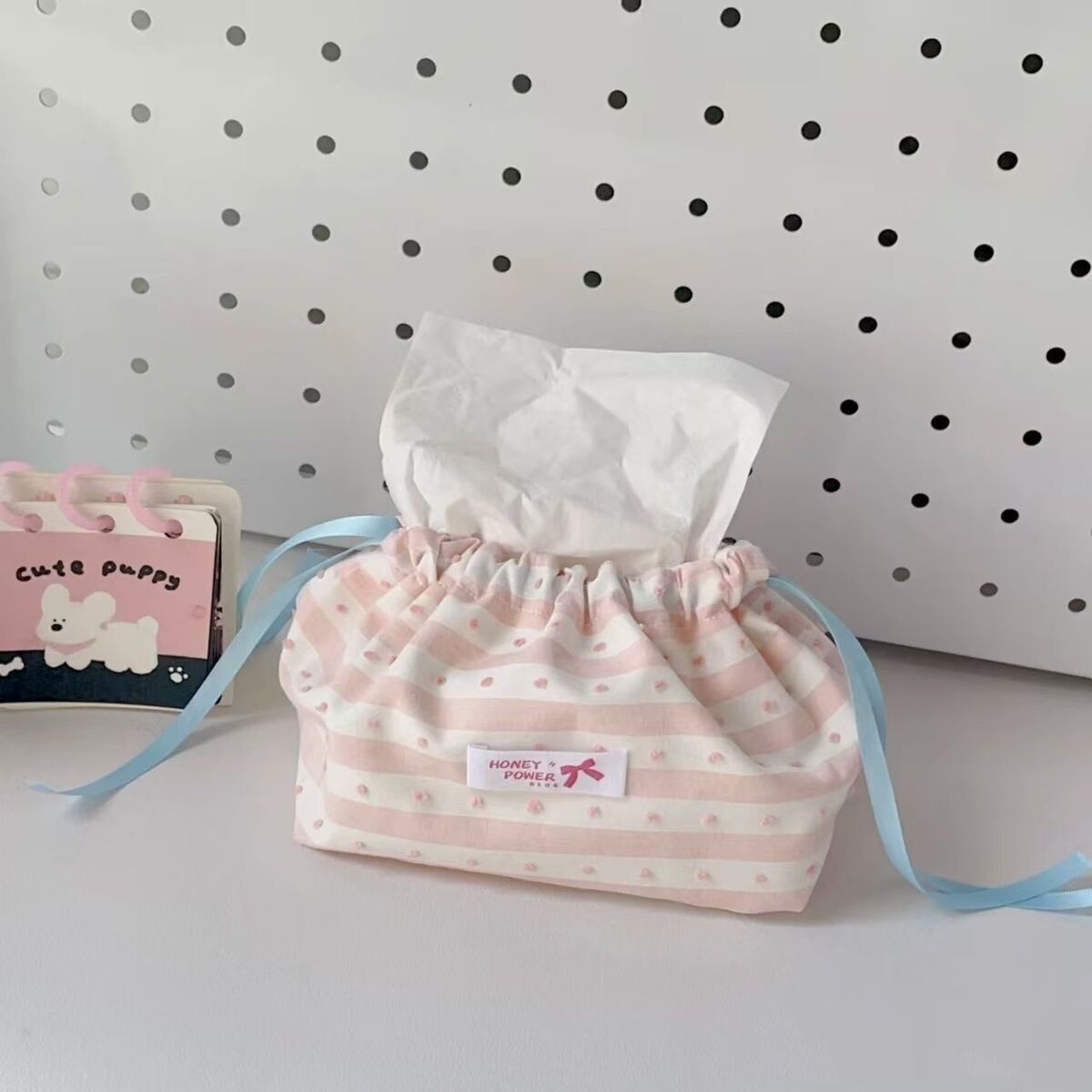 Drawstring Tissue Storage Bag