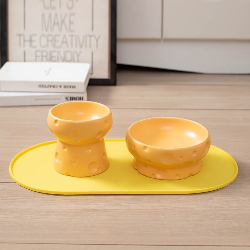 Ceramic Pet Elevated Feeding Bowl