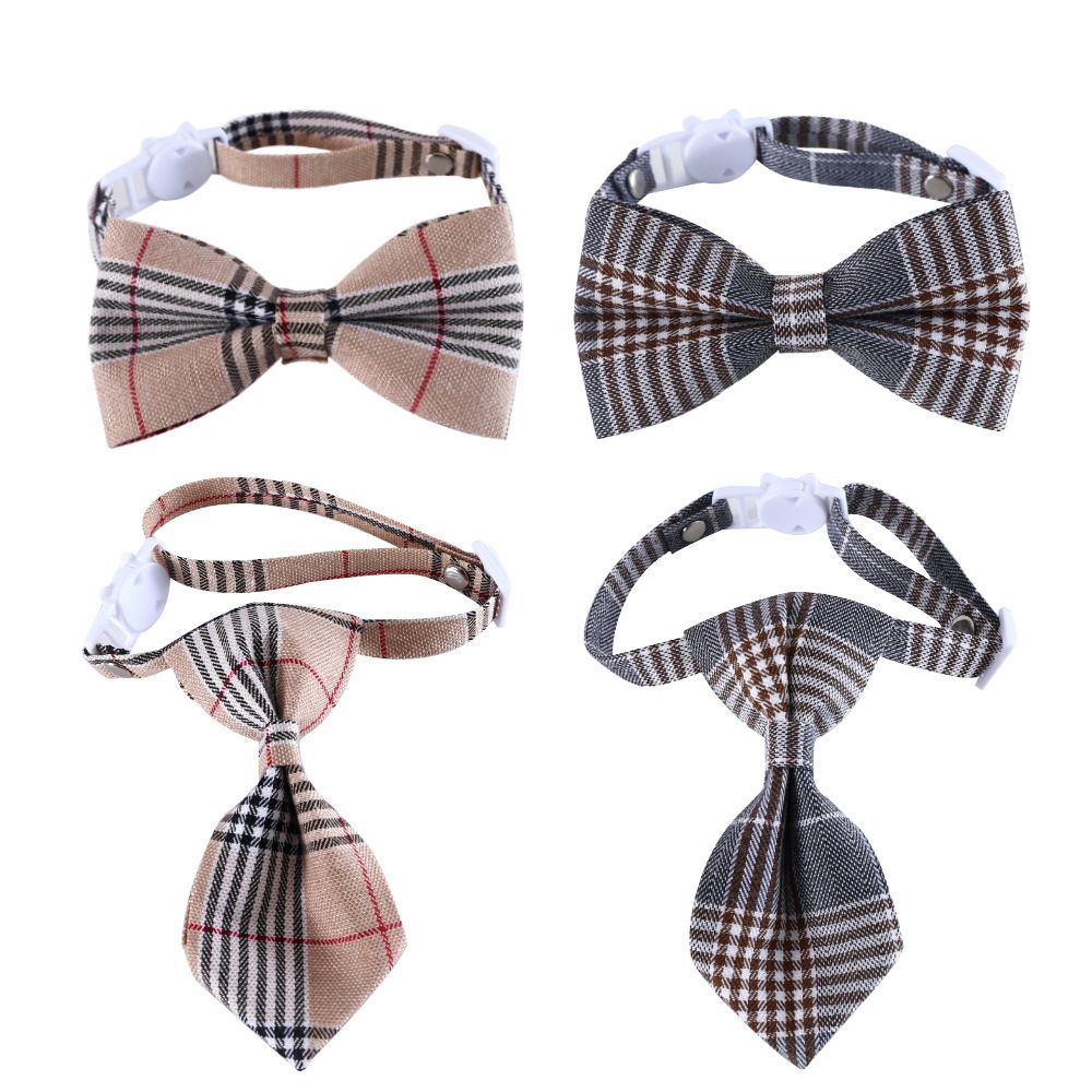 British Style Pet Bow Collar
