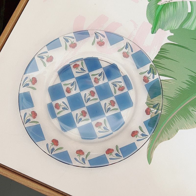 Embossed Chequer Brunch Plate