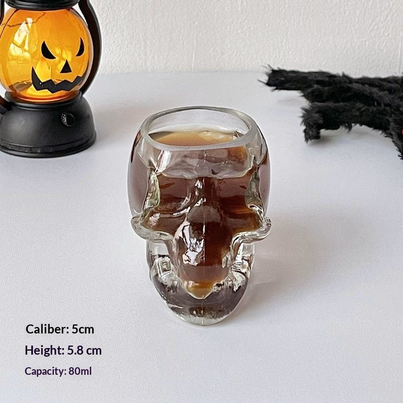 Skull Shaped Drinking Glass