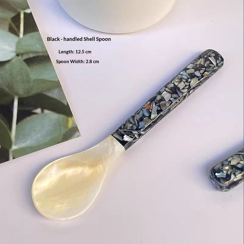 Mother-of-Pearl Mosaic Serving Spoon