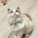Pet Bib with Floral Bow