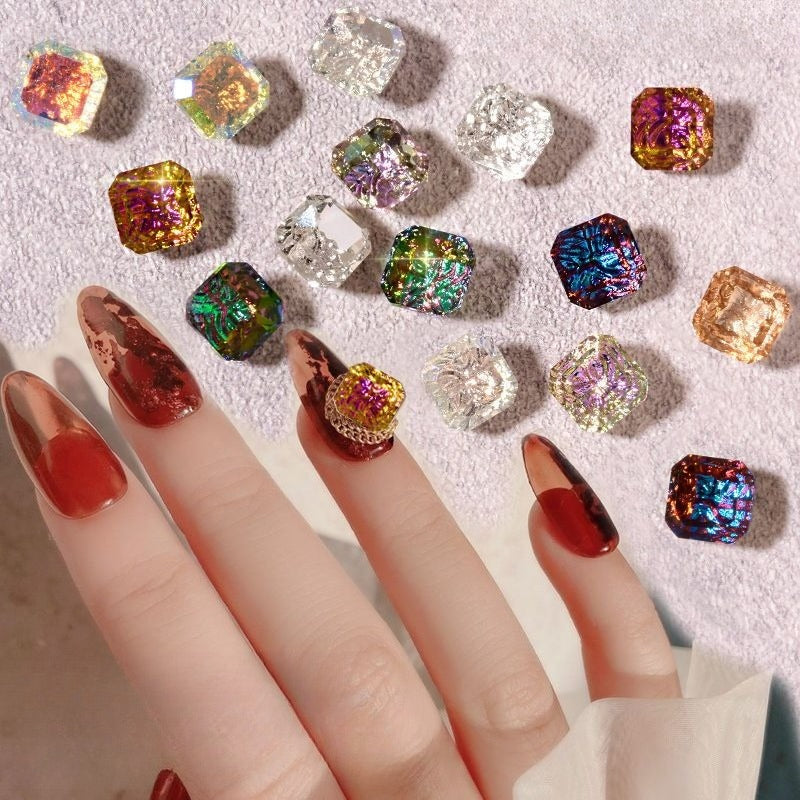 Foil Relief Square Stones