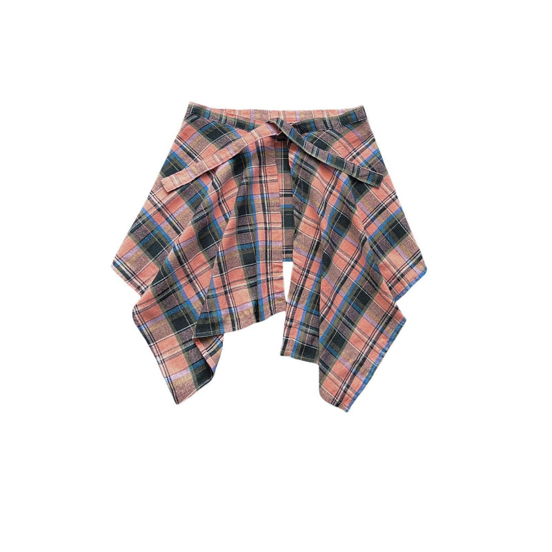 Unisex Plaid Layered Skirt - Modomu