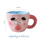 Ceramic Mug With Contrast Design