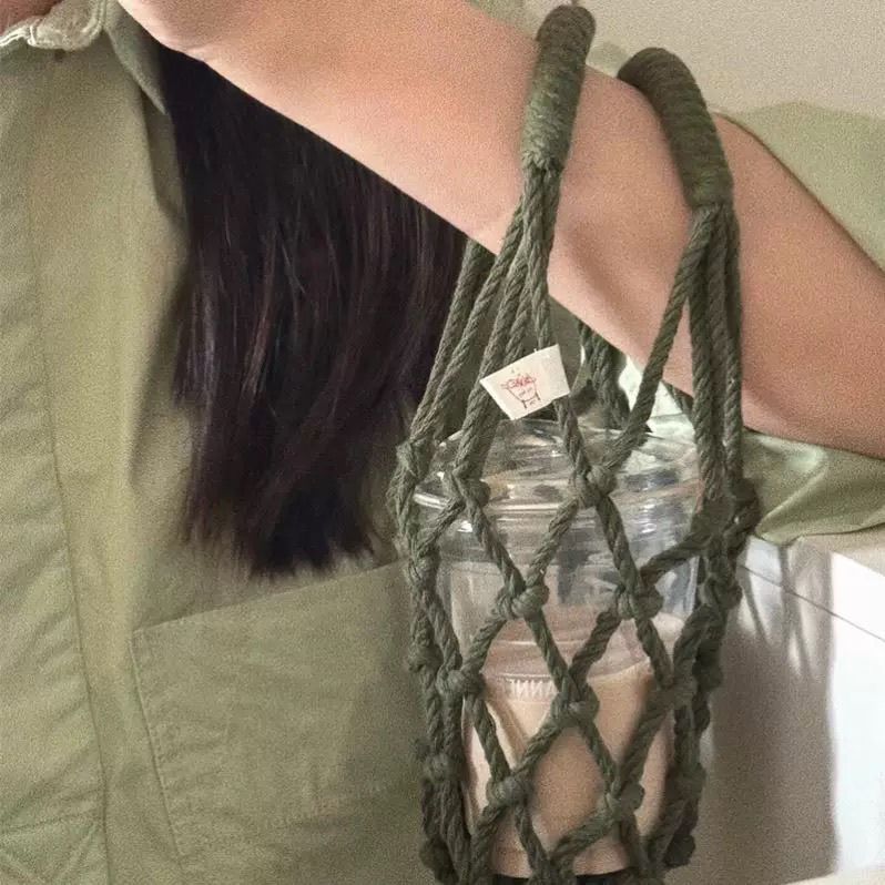Handwoven Cup Sleeve Carrier