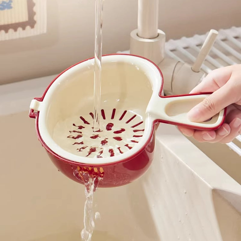 Handled Apple Fruit Drain Basket - Modomu
