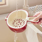 Handled Apple Fruit Drain Basket - Modomu