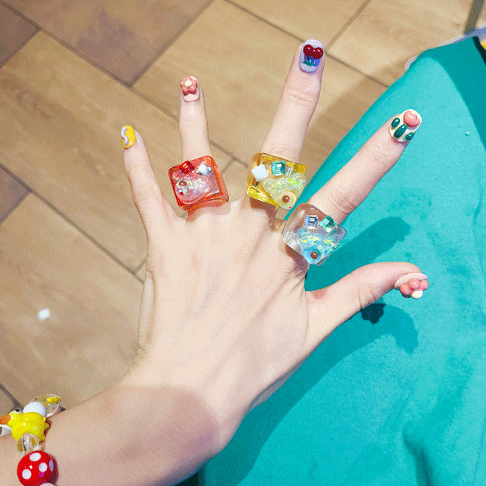 Exaggerated Floral Heart Ring - Modomu