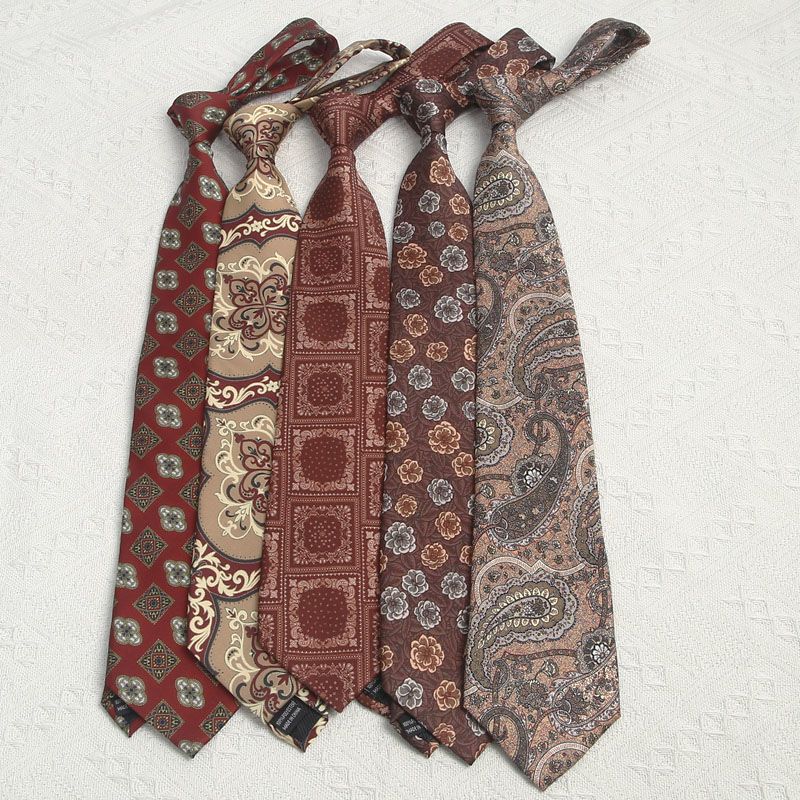 Retro Silk Look Mens Tie - Modomu