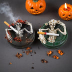 Flower Crown Skull Ashtray