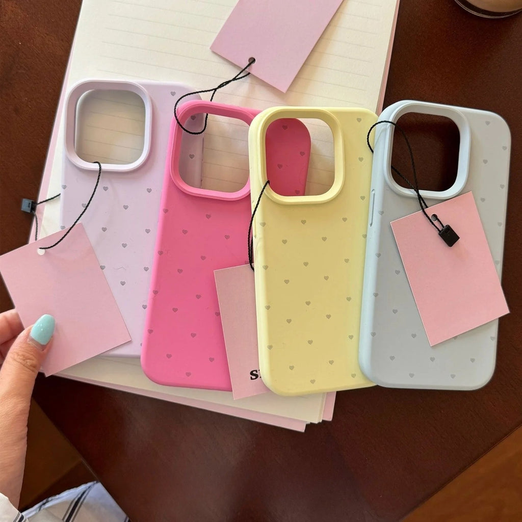 Tiny Heart Silicone iPhone Case