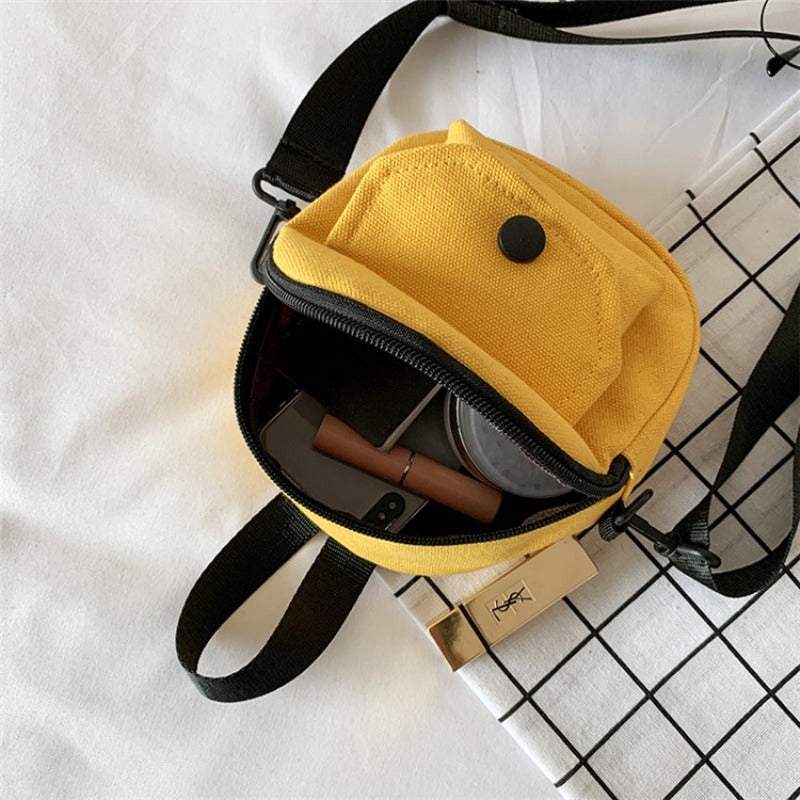 Canvas Flap Crossbody Bag