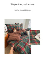 Waffle Crinkle Bedding Set
