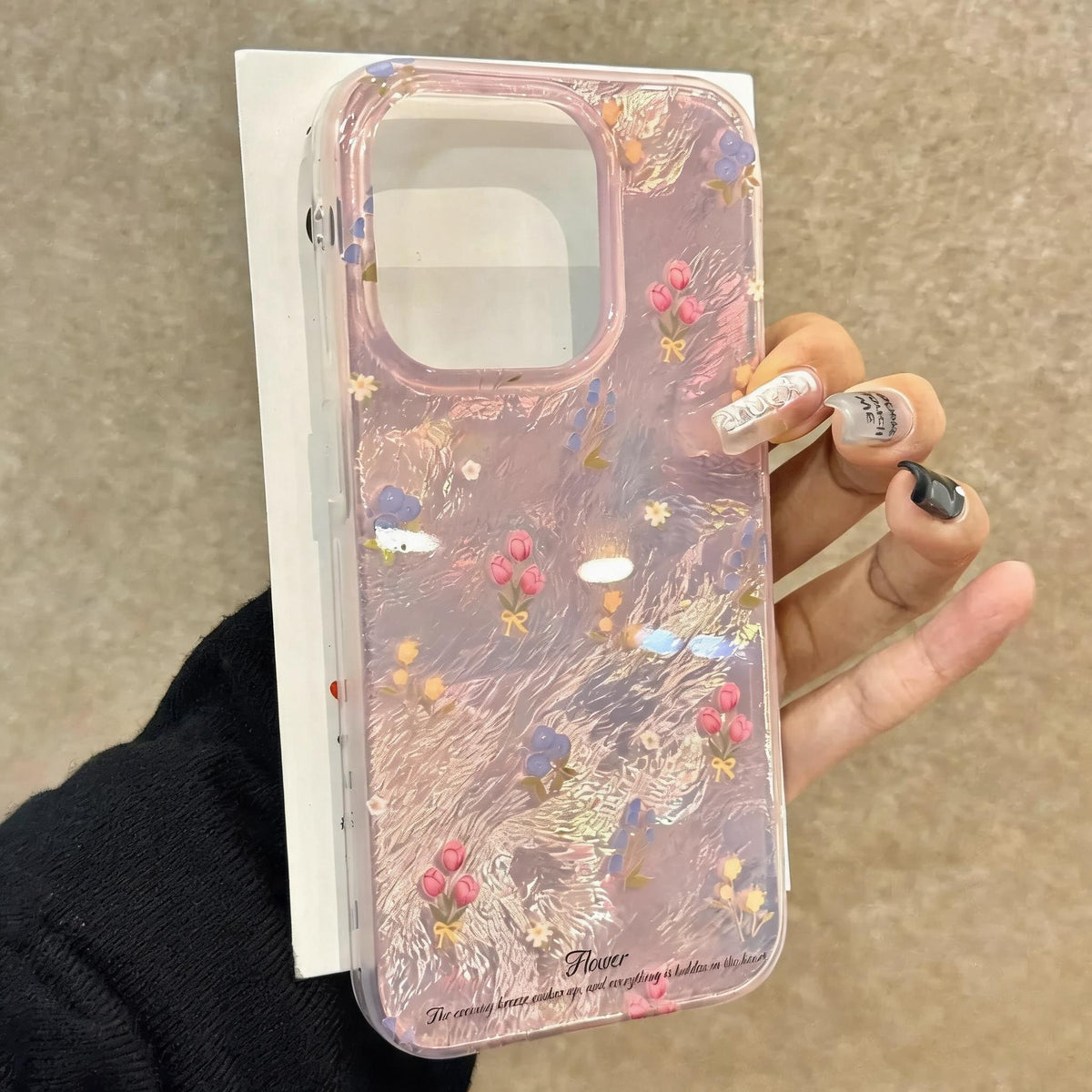 Holo Foil Flower iPhone Case
