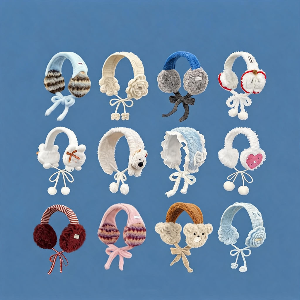Two-Tone Fluffy Winter Earmuffs