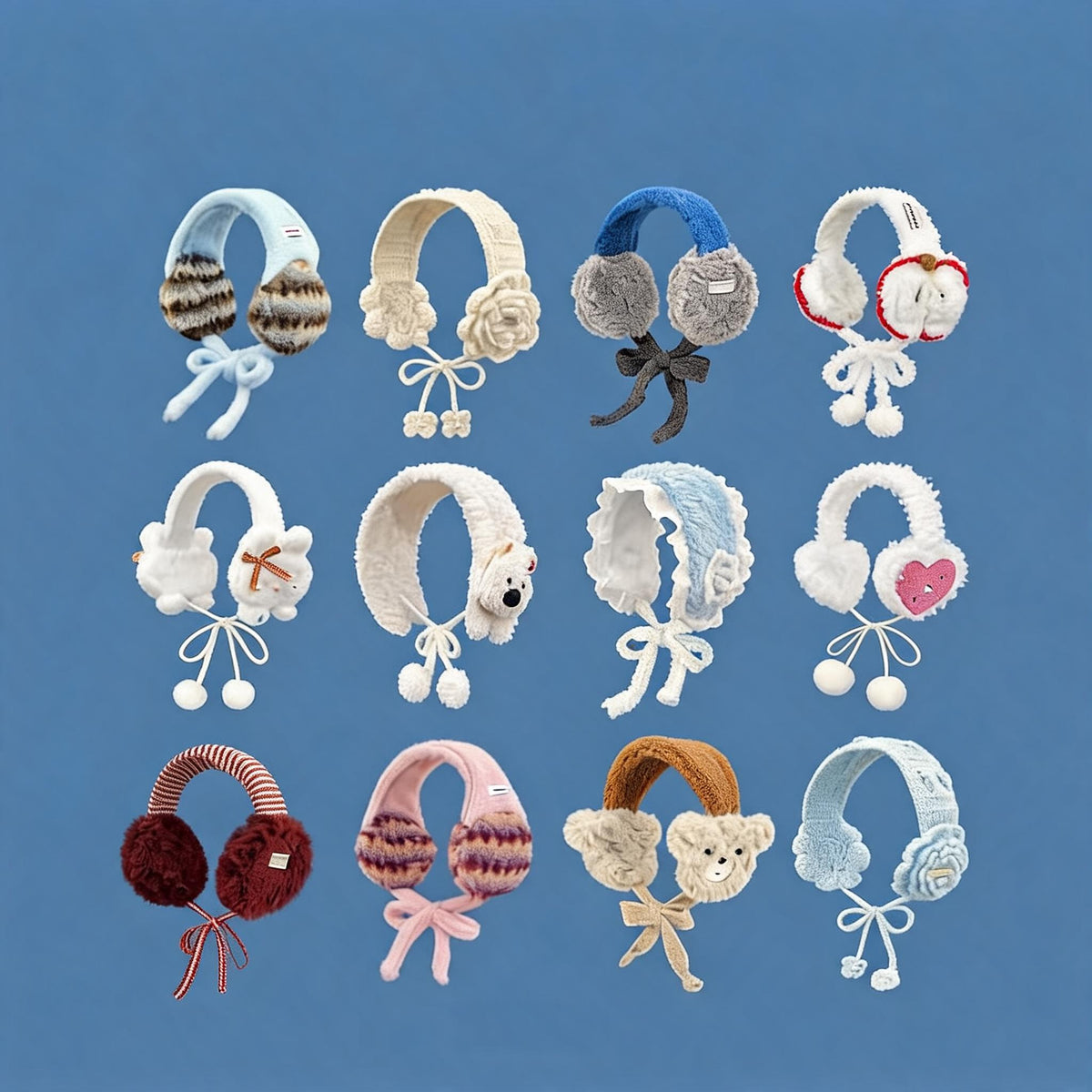 Two-Tone Fluffy Winter Earmuffs
