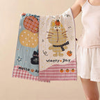 Cartoon Print Gauze Towel