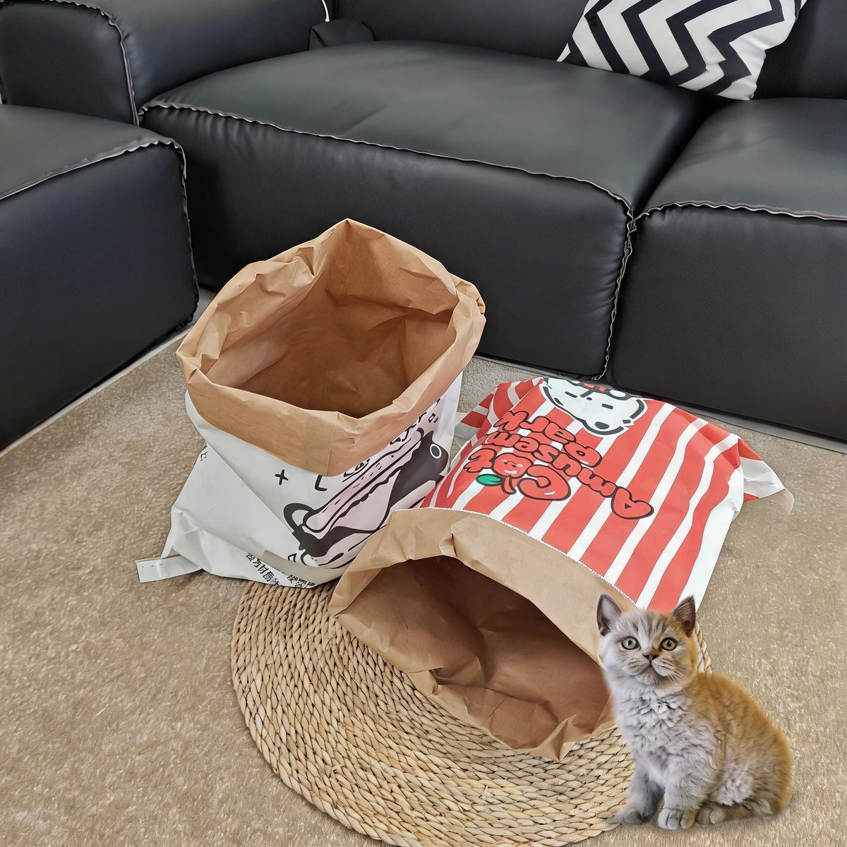 Crinkle Cat Hideout Sack