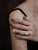 Spider Web Armour Ring