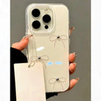 Pearl Bow Clear Phone Case