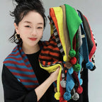 Pom Pom Knit Kerchief