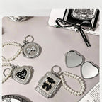 Beaded Locket Mirror Charm