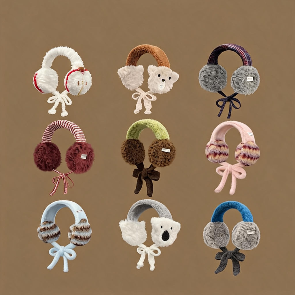 Bow Tie Winter Earmuffs
